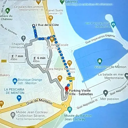 Studio Vieille De Menton, Basilique Saint-michel Апартаменты *